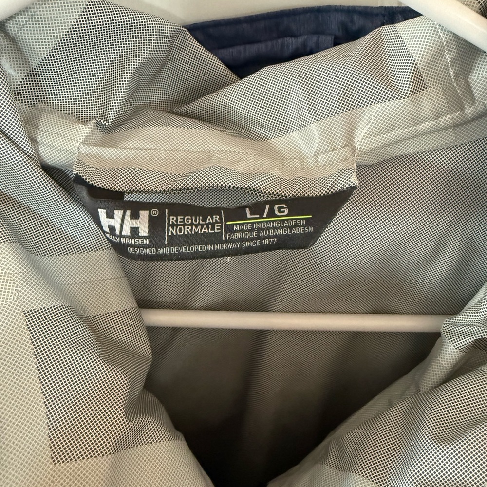 Helly Hansen Nari Men's Navy Hooded Raincoat - Picture 5 of 6